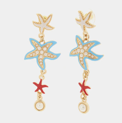 Orecchini in Metallo con stelle marine