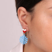 Orecchini in Metallo con fiocco di neve