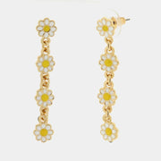 Orecchini in Metallo con margjerite pendenti