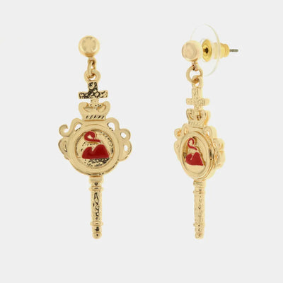 Orecchini con ampolla napoletana | regalo portafortuna originale | BYSIMON