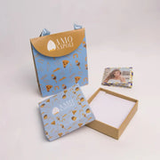 Orecchini in Metallo con corno rosso e ferro di cavallo