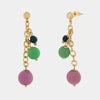 Orecchini in Metallo con pietre colorate