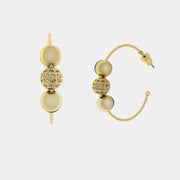 Orecchini in Metallo a semicerchio con pietre