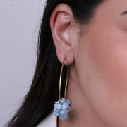 Orecchini in Metallo a cerchio con palline