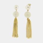Orecchini in Metallo con perle e strass