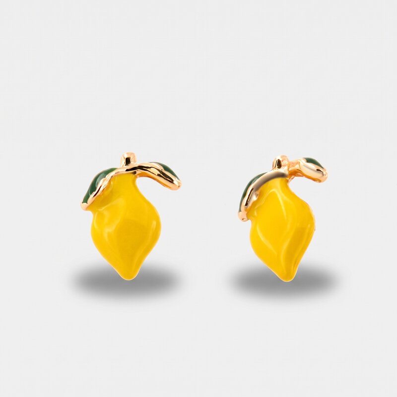 Orecchini in Metallo con limoni - BYSIMON gioielli