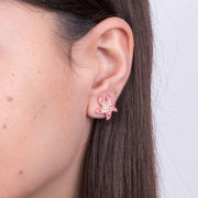 Orecchini in Metallo con stella marina rosa