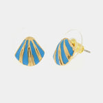 Orecchini in Metallo con conchiglia turchese BYS - gioiello BySimon