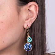 Orecchini in Metallo con ancora pendente