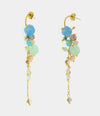 Orecchini in Metallo pendenti con cristalli in colori pastello