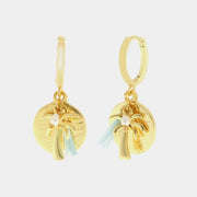 Orecchini in Metallo pendenti con palma
