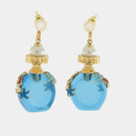 Orecchini in Metallo con bottiglina con scritta capri