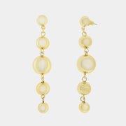 Orecchini in Metallo con perle lucide perndenti