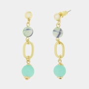 Orecchini in Metallo con cristalli colorati