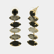 Orecchini in Metallo con cristalli nelle sfumature del nero