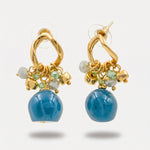 Orecchini in Metallo con pietre blu AMOVENEZIA - gioiello BySimon