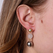 Orecchini in Metallo con pietre pendenti