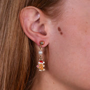 Orecchini in Metallo con omino di pan di zenzero