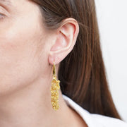 Orecchini in Metallo con sfere intrecciate pendenti