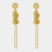 Orecchini in Metallo con sfere intrecciate pendenti