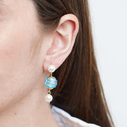 Orecchini in Metallo con cristalli ispirati al vetro di Murano