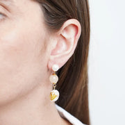 Orecchini in Metallo con cristalli  ispirati al vetro di Murano