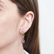Orecchini in Metallo con cristalli blu ispirati al vetro di Murano