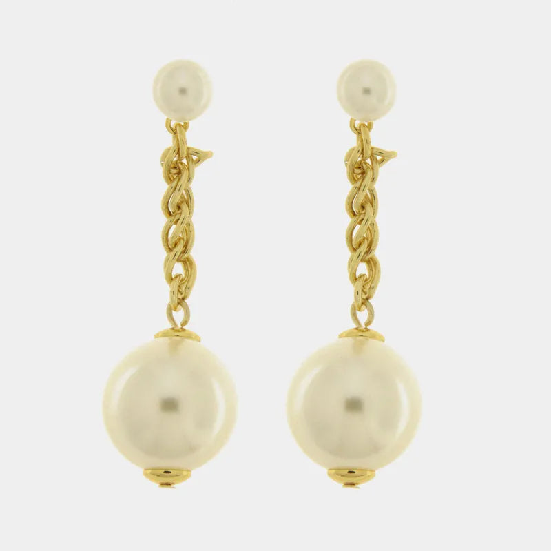 Orecchini in Metallo con perle