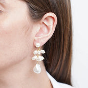 Orecchini in Metallo con perle