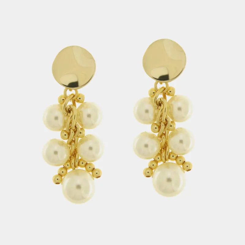 Orecchini in Metallo con perle