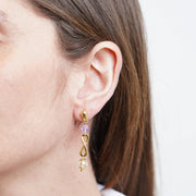 Orecchini in Metallo con cristalli colorati