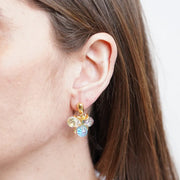 Orecchini in Metallo con cristalli colorati