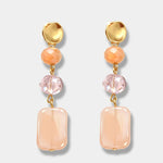 Orecchini in Metallo con cristalli ispirati all'art glass - BYSIMON gioielli