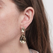 Orecchini in Metallo goccia marrone