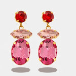 Orecchini in Metallo cristalli rosa AMOVENEZIA - gioiello BySimon