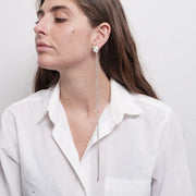 Orecchini in Metallo lunghi con punto luce