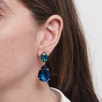Orecchini in Metallo goccia blu AMOVENEZIA - gioiello BySimon
