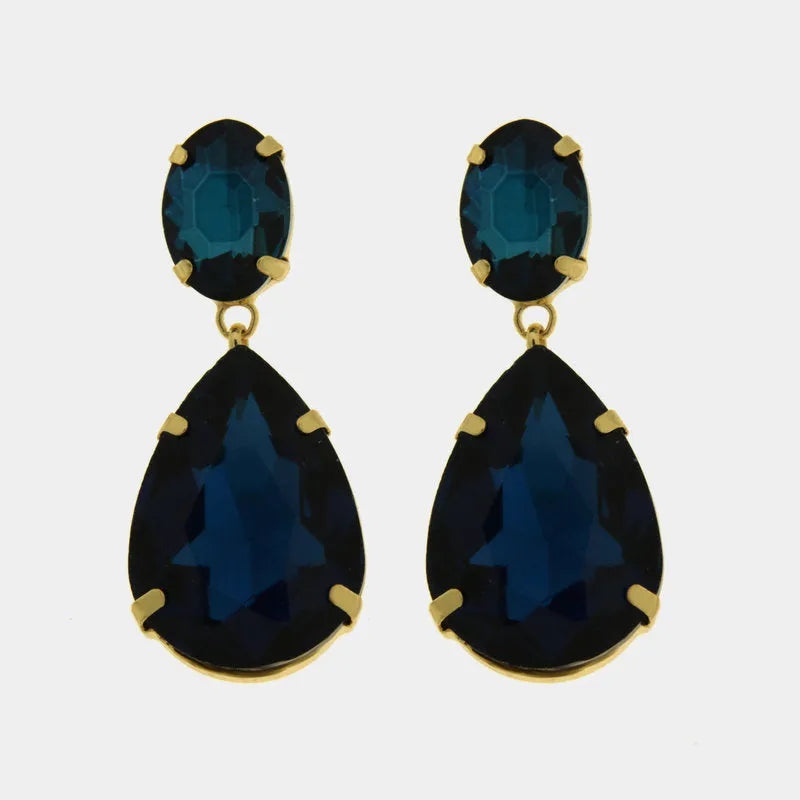 Orecchini in Metallo goccia blu AMOVENEZIA - gioiello BySimon
