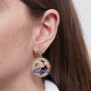 Orecchini in Metallo campanella, stella e Capri