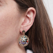 Orecchini in Metallo stella marina e Capri