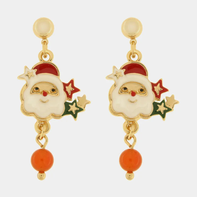 Metal Santa Claus Earrings