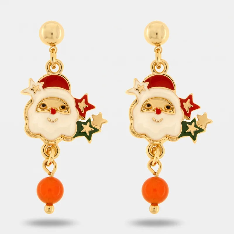 Orecchini in Metallo Babbo Natale