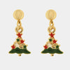 Orecchini in Metallo con albero di Natale