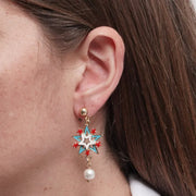 Orecchini in Metallo stelle colorate