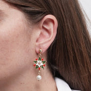 Orecchini in Metallo stelle colorate