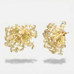 Orecchini in Metallo donna paillettes dorate iridescenti luminose - BYSIMON gioielli