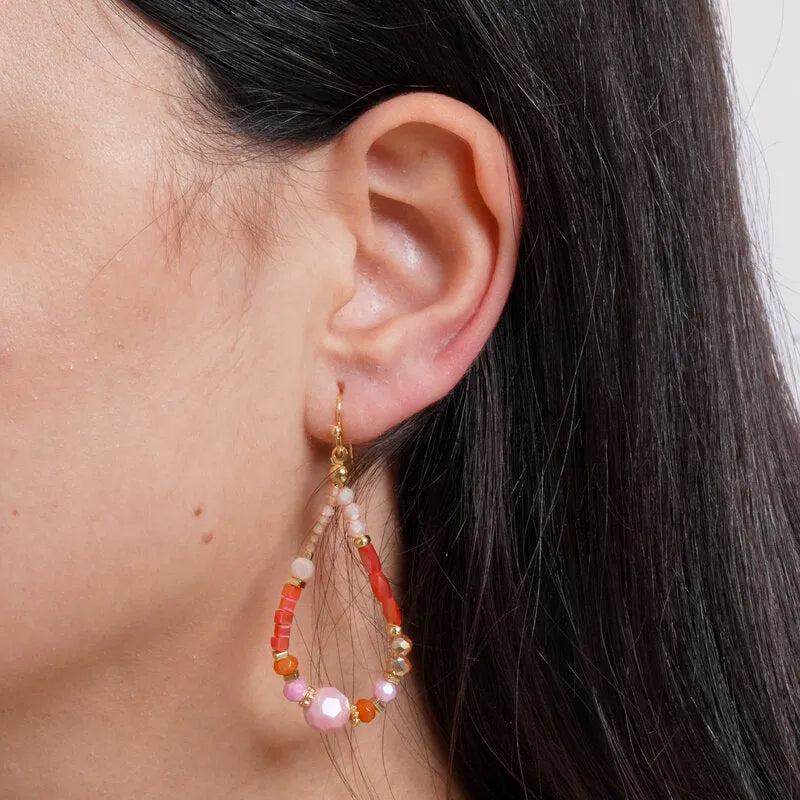Orecchini in Metallo a goccia placcati oro donna gioiello chic
