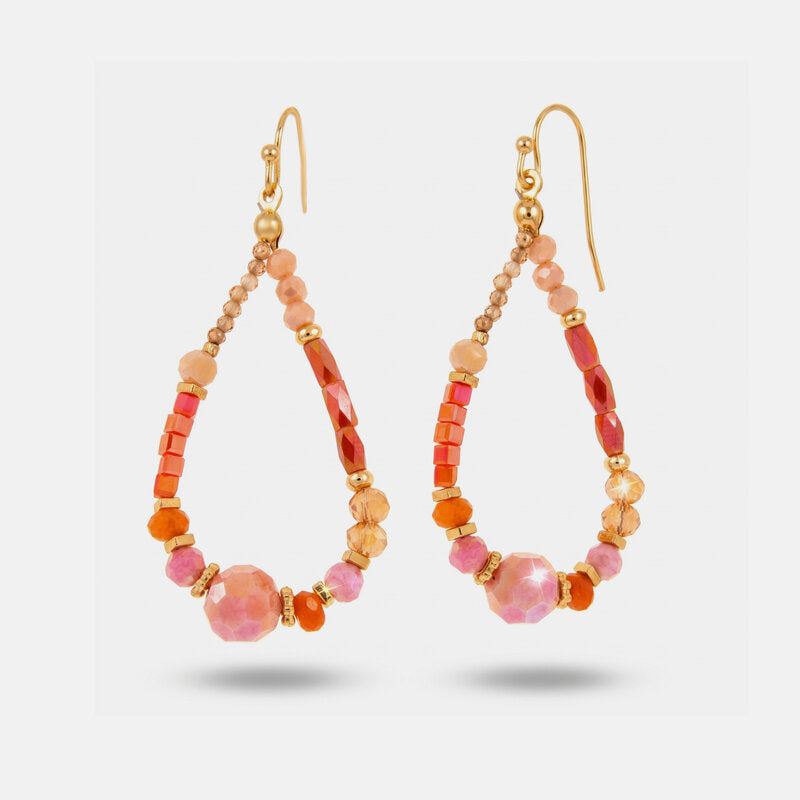 Orecchini in Metallo a goccia placcati oro donna gioiello chic - BYSIMON gioielli