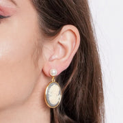 Orecchini in Metallo cammeo