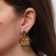 Orecchini in Metallo con scritta Ischia e Stelle Marine